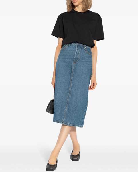 Tricouri Alexander Wang Essential T-Shirt BLACK Femei (BM 16545621) 2