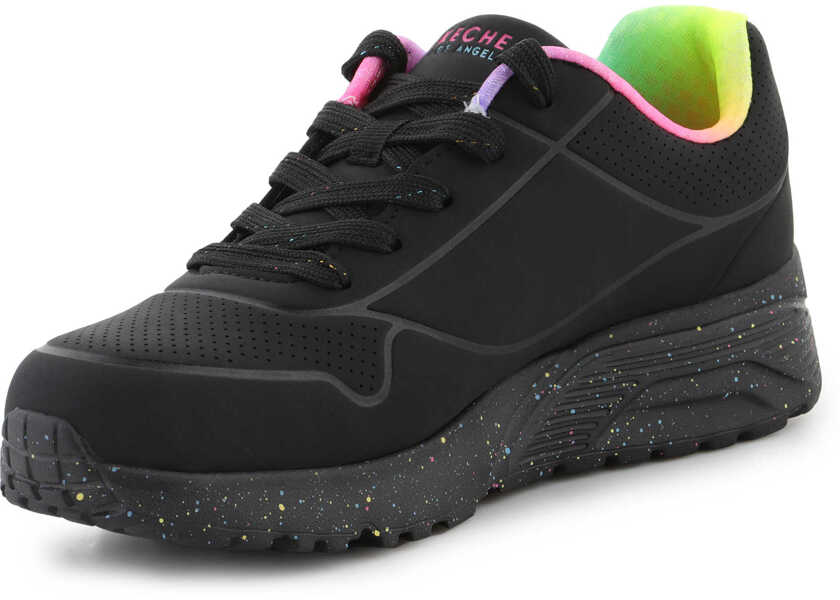 Sneakers SKECHERS Uno Lite Rainbow Speckle Black/Multi Black/Multicolor Femei (BM 16545735) 3