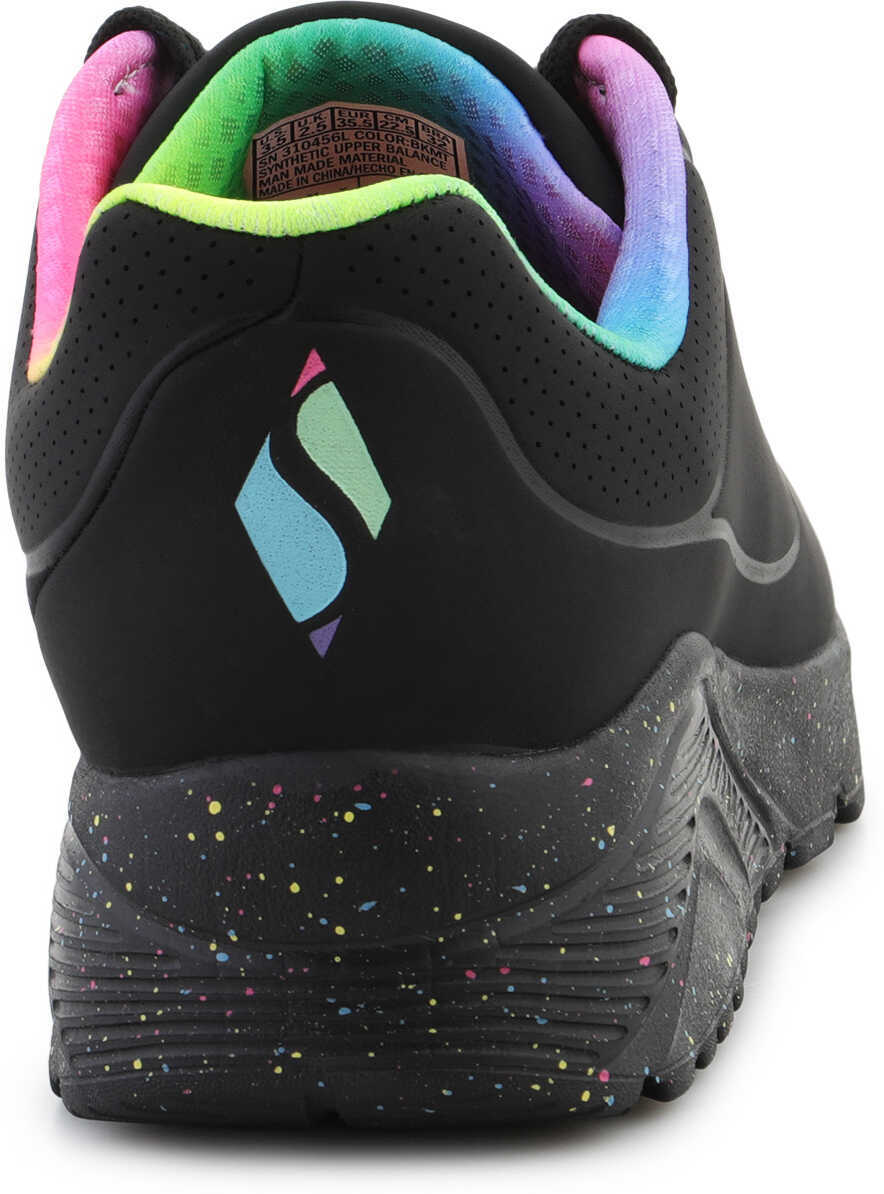 Sneakers SKECHERS Uno Lite Rainbow Speckle Black/Multi Black/Multicolor Femei (BM 16545735) 5