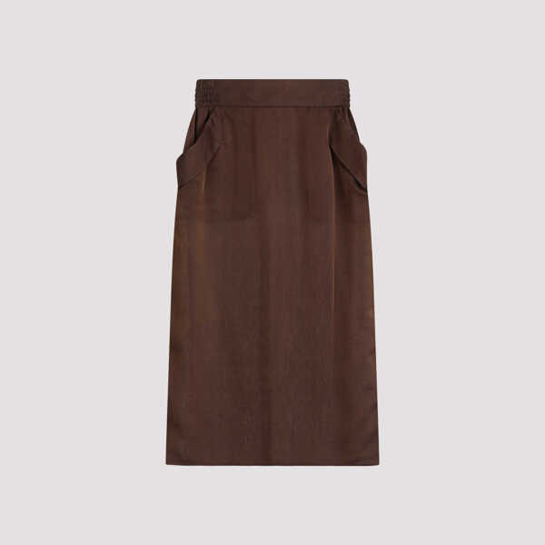 Fuste lungi Saint Laurent SAINT LAURENT 769270.Y3F58 Brown Femei (BM 16550436) 4