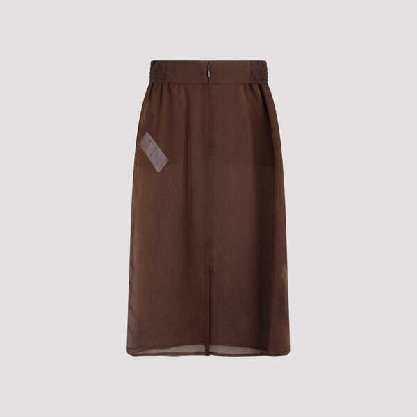 Fuste lungi Saint Laurent SAINT LAURENT 769270.Y3F58 Brown Femei (BM 16550436) 5