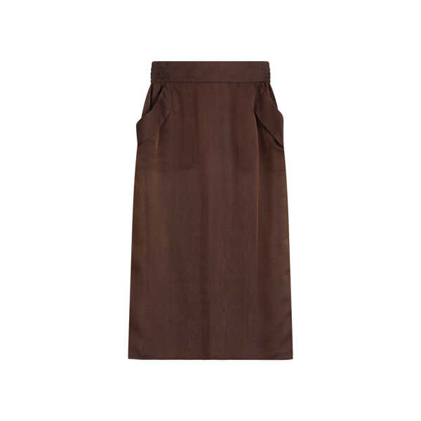 Fuste lungi Saint Laurent SAINT LAURENT 769270.Y3F58 Brown Femei (BM 16550436) 1