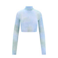 Bluze Crop fit top with Tie-dye effect Femei