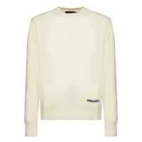 Hanorace DSQUARED2 White Knitwear Barbati