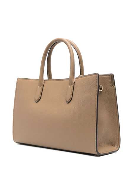 Genti de mana Michael Kors Scarlett Beige Handbag With Logo Lettering On The Front And Hanging Key Fob In Grained Leather Woman Beige Femei (BM 16560966) 3