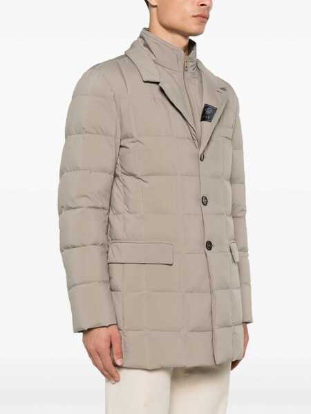 Paltoane Fay Fay  Long Quilted Nylon Down Grey Barbati (BM 16563570) 3