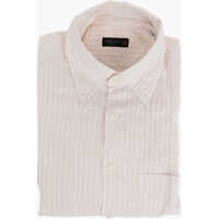 Camasi casual CORNELIANI Id Jacquard Silk Blend Button-Down Shirt