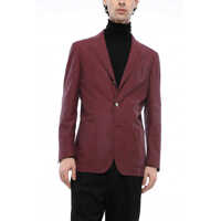 Sacouri CORNELIANI Id Cotton Side Vents Notch Lapel 3-Button Blazer