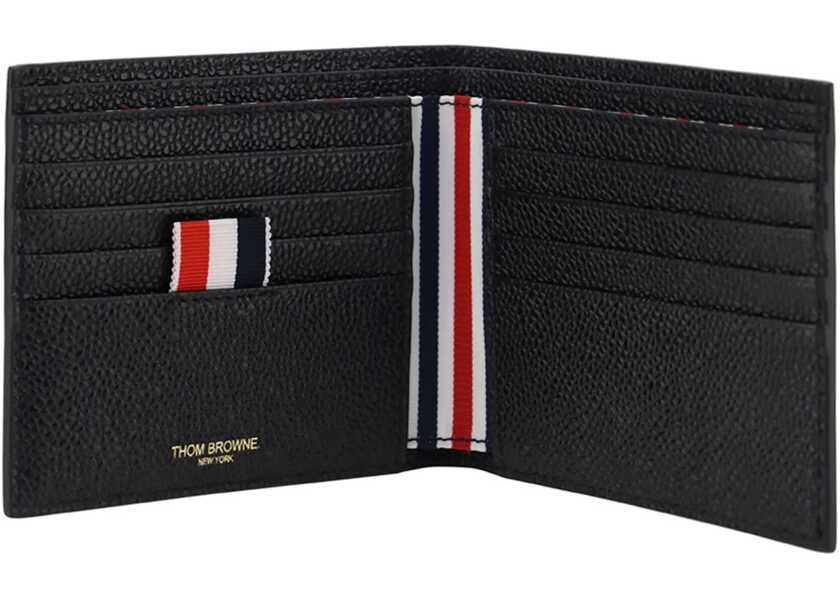 Portofele Thom Browne Bifold Wallet BLACK Barbati (BM 16565448) 3
