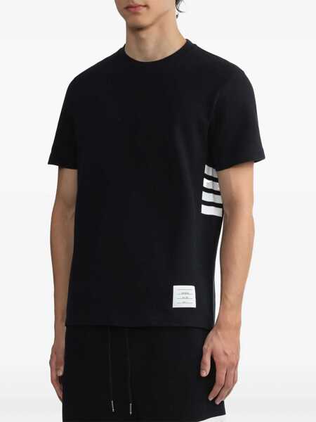 Tricouri Thom Browne Cotton T-Shirt NAVY Barbati (BM 16565454) 3