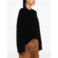 Pulovere THE ATTICO Dama - Pulovere THE ATTICO Black Oversize Sweater In Wool And Cashmere Woman Black Femei (BM 16576440) - B-mall.ro