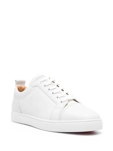 Sneakers Christian Louboutin Christian Louboutin Louis Junior Spikes Leather Sneakers WHITE Barbati (BM 16576896) 2