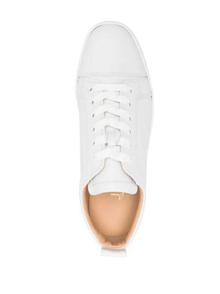 Sneakers Christian Louboutin Christian Louboutin Louis Junior Spikes Leather Sneakers WHITE Barbati (BM 16576896) 4