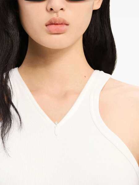 Topuri COURRGES Courrges Criss Cross 90S Tank Top WHITE Femei (BM 16576914) 5