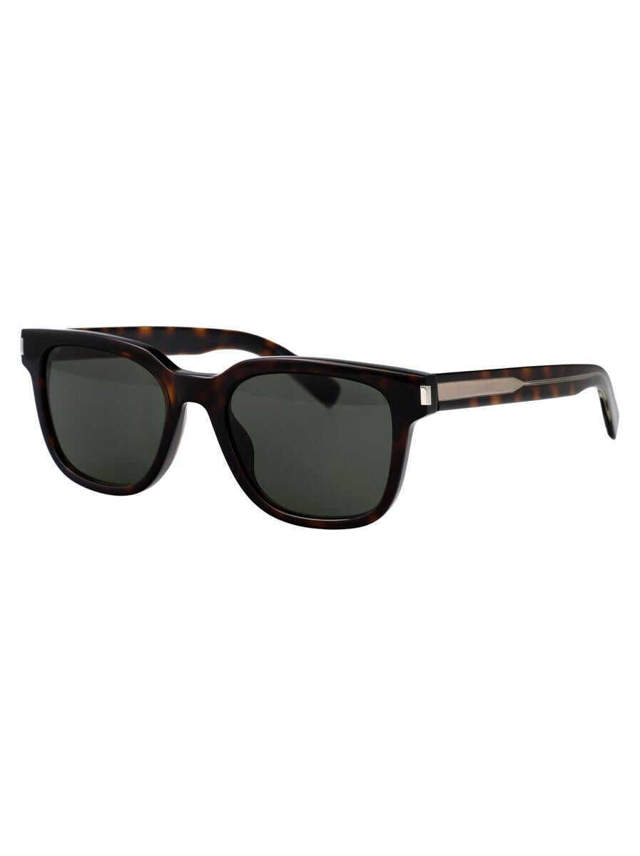 Ochelari de soare Saint Laurent Saint Laurent Eyewear Sunglasses HAVANA-CRYSTAL-GREY Barbati (BM 16583334) 2