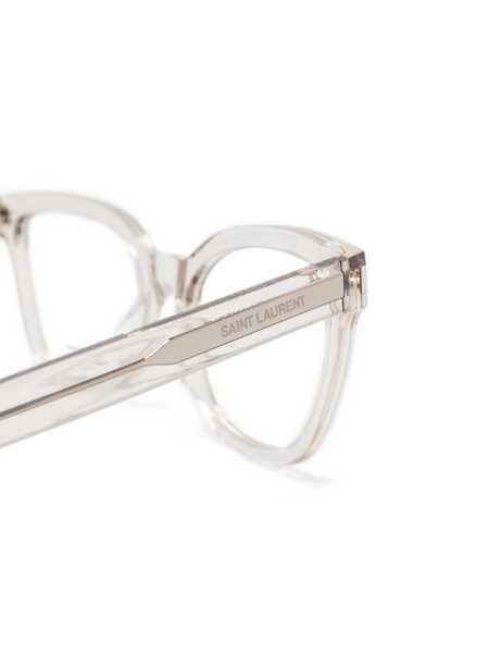 Ochelari de soare Saint Laurent Saint Laurent Eyewear Optical BEIGE-BEIGE-TRANSPARENT Femei (BM 16583514) 3