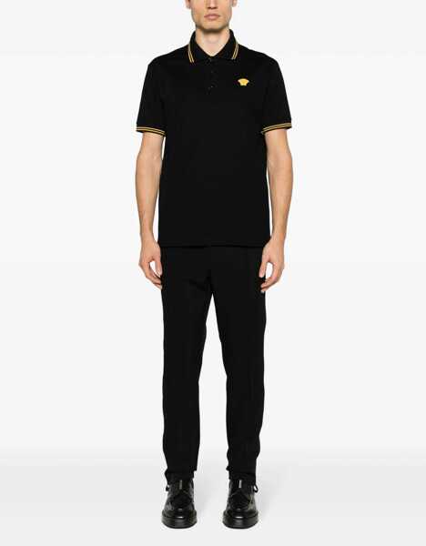 Tricouri Polo Versace Polo Shirt BLACK Barbati (BM 16584306) 2