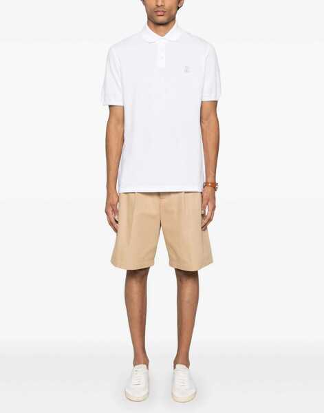 Tricouri Polo Brunello Cucinelli Polo Shirt BIANCOGRIGIO Barbati (BM 16584459) 2