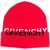 Givenchy Knitted Hat Givenchy "Split" Jacquard Pattern On Hat And Turn-Up Edge. RED
