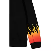 Pulovere casual pentru Fete - Pulovere casual Vision of Super Black Crewneck With Red Shaded Flames BLACK Fete (BM 16584495) - B-mall.ro