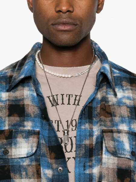 Camasi casual Palm Angels Plaid Shirt MULTICOLOUR Barbati (BM 16584729) 5