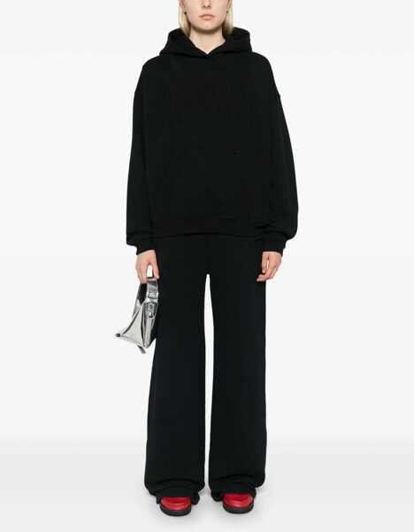 Pantaloni casual ROTATE Birger Christensen Cotton Fleece Pants BLACK Femei (BM 16584825) 2