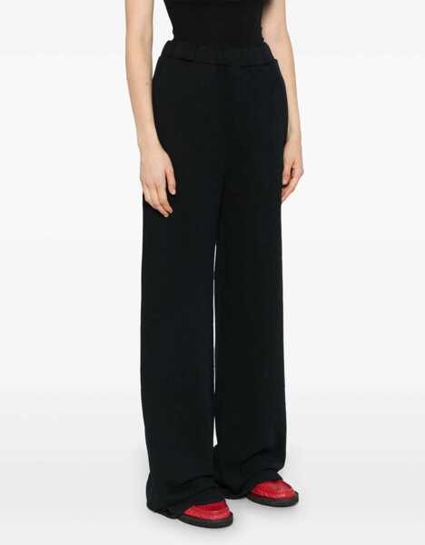 Pantaloni casual ROTATE Birger Christensen Cotton Fleece Pants BLACK Femei (BM 16584825) 3