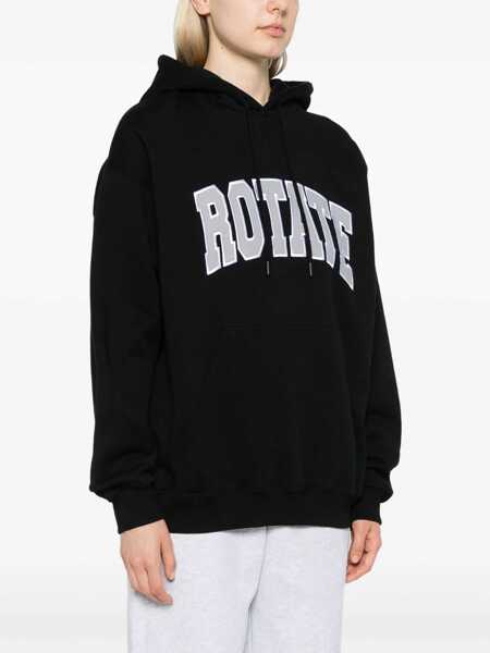 Bluze de trening ROTATE Birger Christensen Heavy Cotton Sweatshirt BLACK Femei (BM 16584837) 3