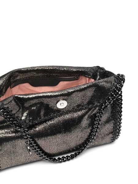 Genti de mana Stella McCartney Stella McCartney Falabella Mini Metallic Tote Bag SILVER Femei (BM 16585596) 5