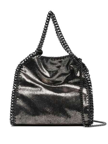 Genti de mana Stella McCartney Stella McCartney Falabella Mini Metallic Tote Bag SILVER Femei (BM 16585596) 1