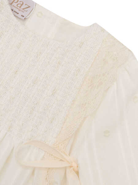 Rochii Paz Rodriguez WOVEN NEWBORN LONG DRESS PAZ OI 24-25 White Fete (BM 16587594) 3