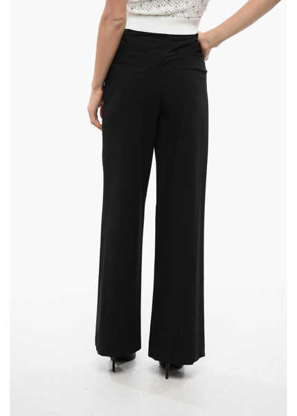 Pantaloni casual John Richmond Straight Leg Drummond Pants With Pleats Black Femei (BM 16588668) 2