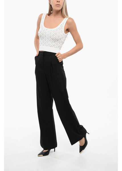 Pantaloni casual John Richmond Straight Leg Drummond Pants With Pleats Black Femei (BM 16588668) 4