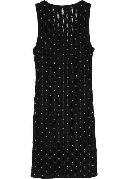 Rochii elegante John Richmond Salisa Openwork Dress With Crystal Application Black Femei (BM 16588674) 2