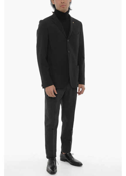 Sacouri CORNELIANI Cc Collection Stretch Wool Unlined Blazer Blue Barbati (BM 16588713) 4