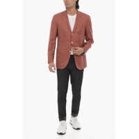 Sacouri elegante pentru Barbati - Sacouri elegante CORNELIANI Cashmere And Silk Side Vents Notch Lapel Sartoria 3-Button B Burgundy Barbati (BM 16588719) - B-mall.ro