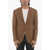 CORNELIANI Linen And Silk Half-Lined Gate 2-Button Blazer Brown