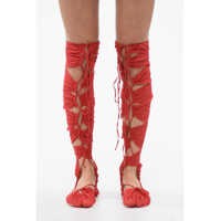 Sosete Silk Blend Lace-Up Tabi Thing-Highs Femei