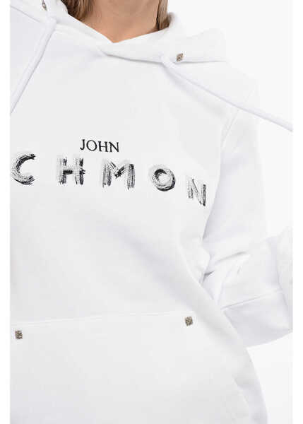 Bluze de trening John Richmond Betto Hoodie Sweatshirt With Embroidered Logo White Barbati (BM 16588890) 3