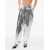 Balmain Pleated High-Waisted Baggy-Fit Pants Metallic Effect Silver