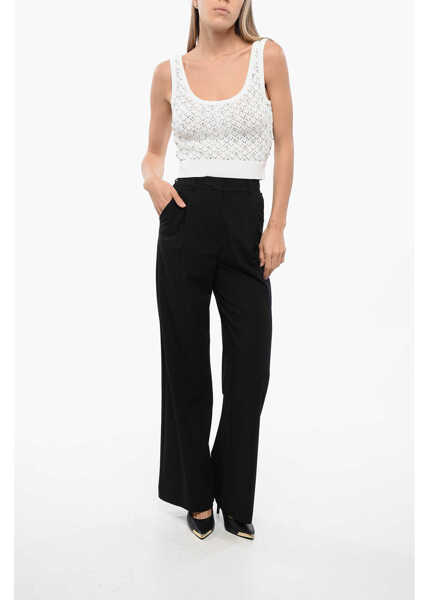 Maiouri John Richmond Openwork Buio Top With Crystal Application White Femei (BM 16589115) 4