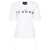John Richmond Tomiok Over T-Shirt With Rear Lace Detail White
