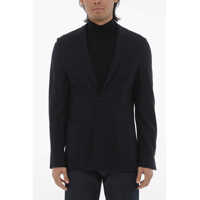 Sacouri Id Virgin Wool Blend Unlined Blazer Barbati