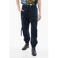 Pantaloni casual Cotton Cargo Pants With Drawstringed Waist Barbati
