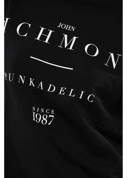 Bluze de trening John Richmond Josoin Over Sweatshirt With Contrasting Print Black Barbati (BM 16589487) 3