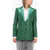 John Richmond Embroidered Ranbu Blazer With Peak Lapel Green