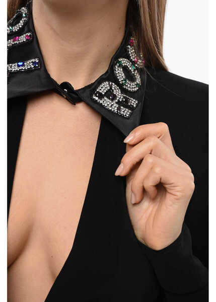 Body-uri John Richmond Cut-Out Suoka Bodysuit With Padded Shoulders Black Femei (BM 16589496) 2