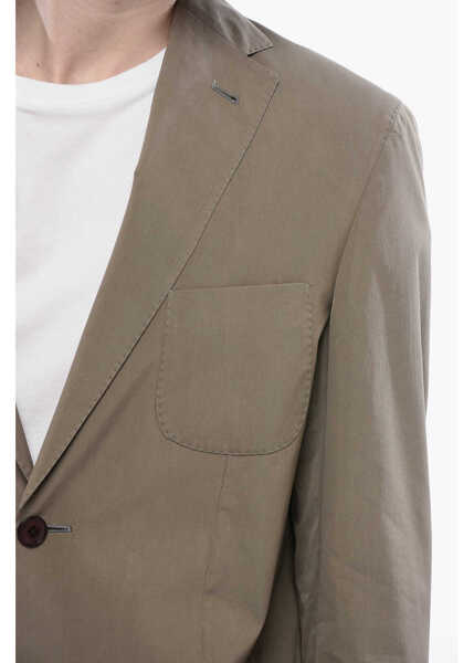 Sacouri CORNELIANI Unlined Blazer With Patch Pocket Military Green Barbati (BM 16589511) 3