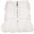 Balmain Feathered Bottom Tweed Miniskirt White
