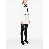 Rochii Self-Portrait Dama - Rochii Self-Portrait Self-Portrait Pearl Trim Knit Mini Dress WHITE Femei (BM 16590873) - B-mall.ro
